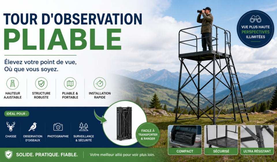 tour d'observation pliable